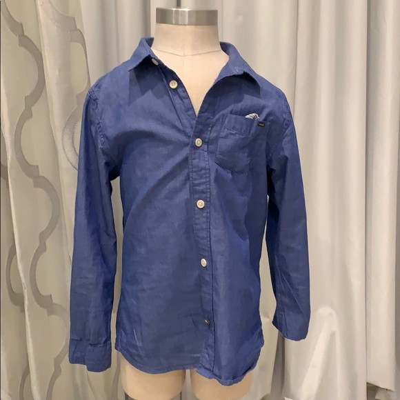 Blue dress shirt for the stylish boy!